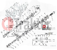 GEAR GEARBOX 2ND SHAFT 16 TEETH ORIGINAL KUBOTA 66611-14650