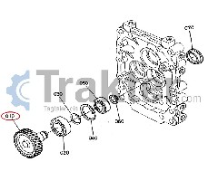 INGRANAGGIO CAMBIO 34 DENTI ORIGINAL KUBOTA 6A610-13410 6A610-13412 6A610-13413