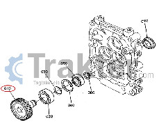 INGRANAGGIO CAMBIO 34 DENTI ORIGINAL KUBOTA 6A610-13410 6A610-13412 6A610-13413
