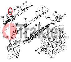 INGRANAGGIO CAMBIO ALBERO 16-19 DENTI ORIGINAL KUBOTA 67980-14160 67980-14162