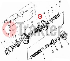 ZAHNRAD GETRIEBE PTO-WELLE 42 ZÄHNE 31351-21730 OEM