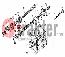 DOPPELZAHNRAD GETRIEBE 17-22 ZÄHNE ORIGINAL KUBOTA 67980-14360