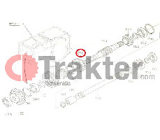 INGRANAGGIO CAMBIO ALBERO LATO INFERIORE 17 DENTI ORIGINAL KUBOTA 67950-14180