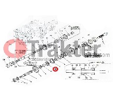 INGRANAGGIO CAMBIO SECONDO ALBERO 15 DENTI CONICO 66611-14252 OEM