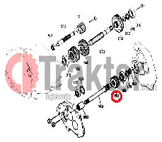 GEAR GEARBOX PTO 20 TEETH ORIGINAL KUBOTA 34070-23510 34070-23512