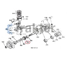 KURBELWELLENZAHNRAD ORIGINAL KUBOTA 15471-24110