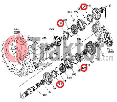 SYNCHRONRING SERIENGETRIEBE ORIGINAL KUBOTA 34076-62260