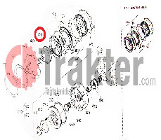 INGRANAGGIO FRIZIONE ORIGINAL KUBOTA 34076-61630