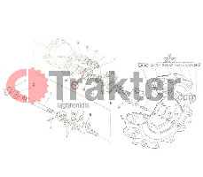 RUOTA DENTATA 4X4 GRANDE 25 DENTI ORIGINAL KUBOTA 66591-56770 66591-56772 66591-56774