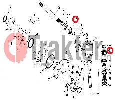 INGRANAGGIO 2 SEMIASSI & RUOTA SOSPENSIONE ORIGINAL KUBOTA 7720-43820 h3770-91100