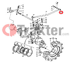 ROD TIE NIPPLE GREASE STEERING WHEEL ORIGINAL KUBOTA h6650-56930 66591-56930