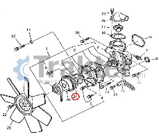 CINTURÓN DINAMO VENTILADOR ISEKI ORIGINAL 6213-671-001-00