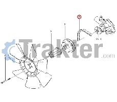 CINGHIA DEL DINAMO DELLA VENTOLA ORIGINAL ISEKI 6213-671-056-00