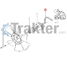 BELT DYNAMO FAN ORIGINAL ISEKI 6213-671-056-00