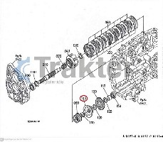 SCATOLA FRIZIONE INGRANAGGIO COPERCHIO ORIGINAL KUBOTA T1060-15280