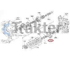 SCATOLA FRIZIONE INGRANAGGIO CAMBIO ORIGINAL KUBOTA 6A100-13890