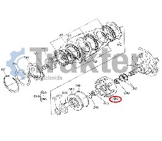 SCATOLA FRIZIONE ORIGINAL KUBOTA t0180-61510 34550-61510