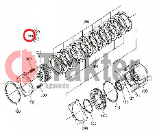 SCATOLA FRIZIONE PTO SET DISCHI SUPPORTO ORIGINAL KUBOTA 34555-69000 34555-69004