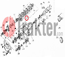KUPPLUNGSGLOCKE SCHEIBEN-ABSTANDSHALTER ORIGINAL KUBOTA 6a320-72190