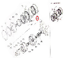 KUPPLUNGSLAMELLEN DISTANZSCHEIBE ORIGINAL KUBOTA T1063-61670 34076-61690