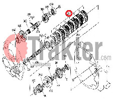 CLUTCH CASE SUPPORT DISK ORIGINAL KUBOTA 34070-15260