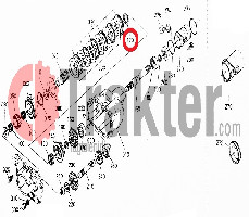 SCATOLA FRIZIONE ANELLO DI SICUREZZA ESTERIORE ORIGINAL KUBOTA 04612-00300