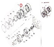 SCATOLA FRIZIONE DISCHI PERNO ORIGINAL KUBOTA 34076-61670