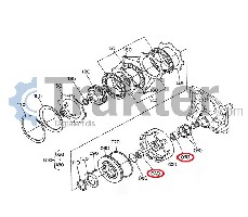 SCATOLA FRIZIONE TRASMISSIONE MOTO CUSCINETTO SET 34076-61530 34076-61540 OEM
