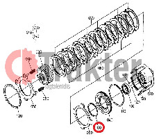KUPPLUNGSGLOCKE PTO O-RING DICHTUNG KLEIN ORIGINAL KUBOTA 34555-69110