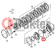 KUPPLUNGSGLOCKE PTO O-RING DICHTUNG ORIGINAL KUBOTA 34555-69120