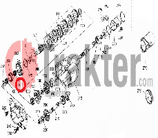 SCATOLA FRIZIONE CUSCINETTO ORIGINAL KUBOTA 08822-22610