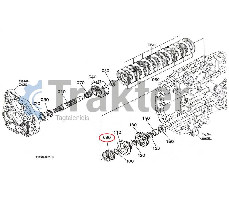 KUPPLUNGSGEHÄUSE-GRUNDZAHNRAD ORIGINAL KUBOTA T1060-15270