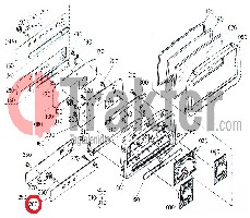 ARMATURENBRETT ÖL- UND BATTERIEPLATTE ORIGINAL KUBOTA 67950-95570
