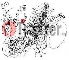TΑPPO SCATOLA DEI FUSIBILI ORIGINAL KUBOTA ta040-30410
