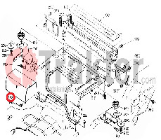 COPERCHIO PAVIMENTO SEDILE ORIGINAL KUBOTA 34070-47280