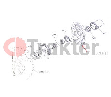 PTO GEHÄUSEDECKEL OHNE RÜCKWÄRTSGANG ORIGINAL KUBOTA 37410-11510 37410-11513