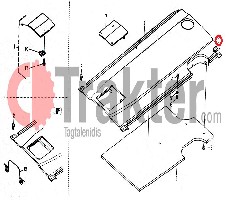 MOTORHAUBEN-GUMMI ORIGINAL KUBOTA 31351-18620 31351-18621