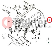 BONNET HOOK ORIGINAL KUBOTA 66751-55210 66751-55211