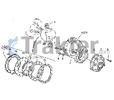 KÖNIGSZAPFEN RAD DICHTUNG BLECH LINKS ORIGINAL KUBOTA 66591-56740