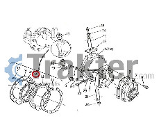 KÖNIGSZAPFEN RAD DICHTUNGSRING KUNSTSTOFF ORIGINAL KUBOTA 66591-56710 66591-56711
