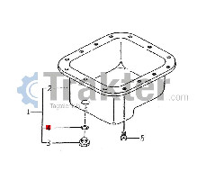OIL PAN NUT ORINK GASKET ISEKI 6209-623-001-00 V721-103-102-50