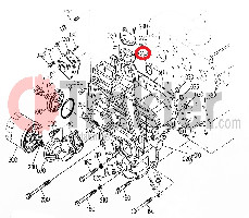FRONT COVER ORING ORIGINAL KUBOTA 04816-00360