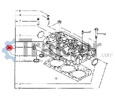 TESTA CILINDRO MOTORE ORIGINAL ISEKI 6211-110-043-40 6211-110-113-00