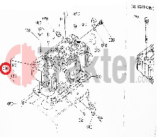 HEAD CYLINDER ENGINE ORIGINAL KUBOTA 16027-03044 16231-03040