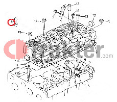 TESTA CILINDRO MOTORE ORIGINAL KUBOTA 17345-03040