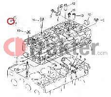 TESTA CILINDRO MOTORE ORIGINAL KUBOTA 17345-03040