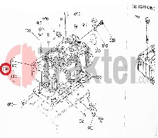TESTA CILINDRO MOTORE ORIGINAL KUBOTA 16027-03044 16231-03040
