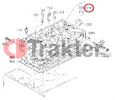 TESTA CILINDRO MOTORE ORIGINAL KUBOTA 15532-03040