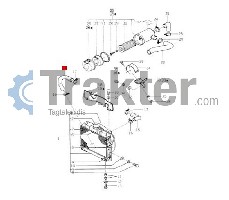 COLLARE RADIATORE ACQUA LATO INFERIORE ORIGINAL ISEKI 1434-101-001-00
