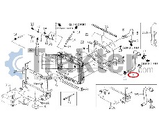 COLLARE RADIATORE ACQUA LATO INFERIORE ORIGINAL ISEKI 1614-102-002-00